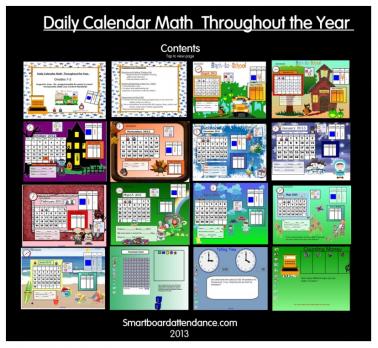 Calendar Math Throughout the Year: 1st, 2nd, & 3rd Grade